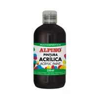 ALPINO Fľaša akrylové farby do školy - Čierna