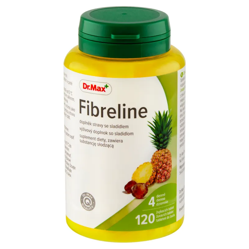 Dr. Max Fibreline 1×120 tbl, žuvacie tablety