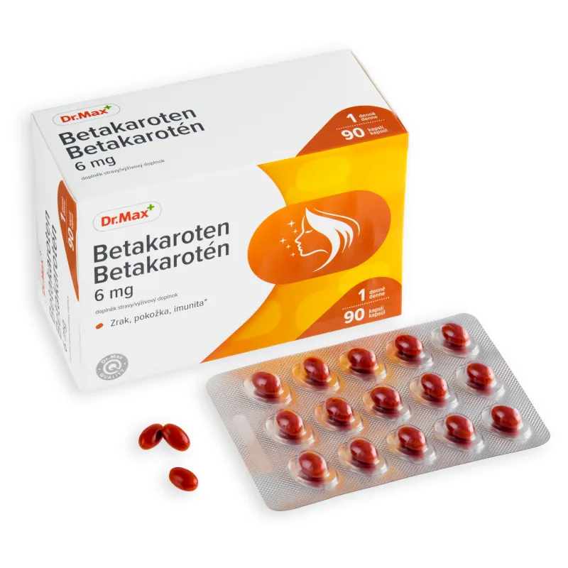 Dr. Max Betakarotén 6 mg 1×90 cps, výživový doplnok