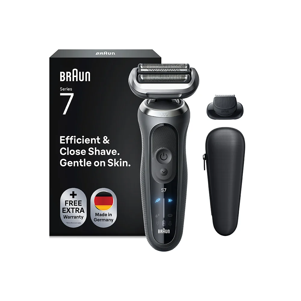 Braun Series 7 72-G1200S elektrický holiaci strojček + 1 nástavec, sivý 1 set