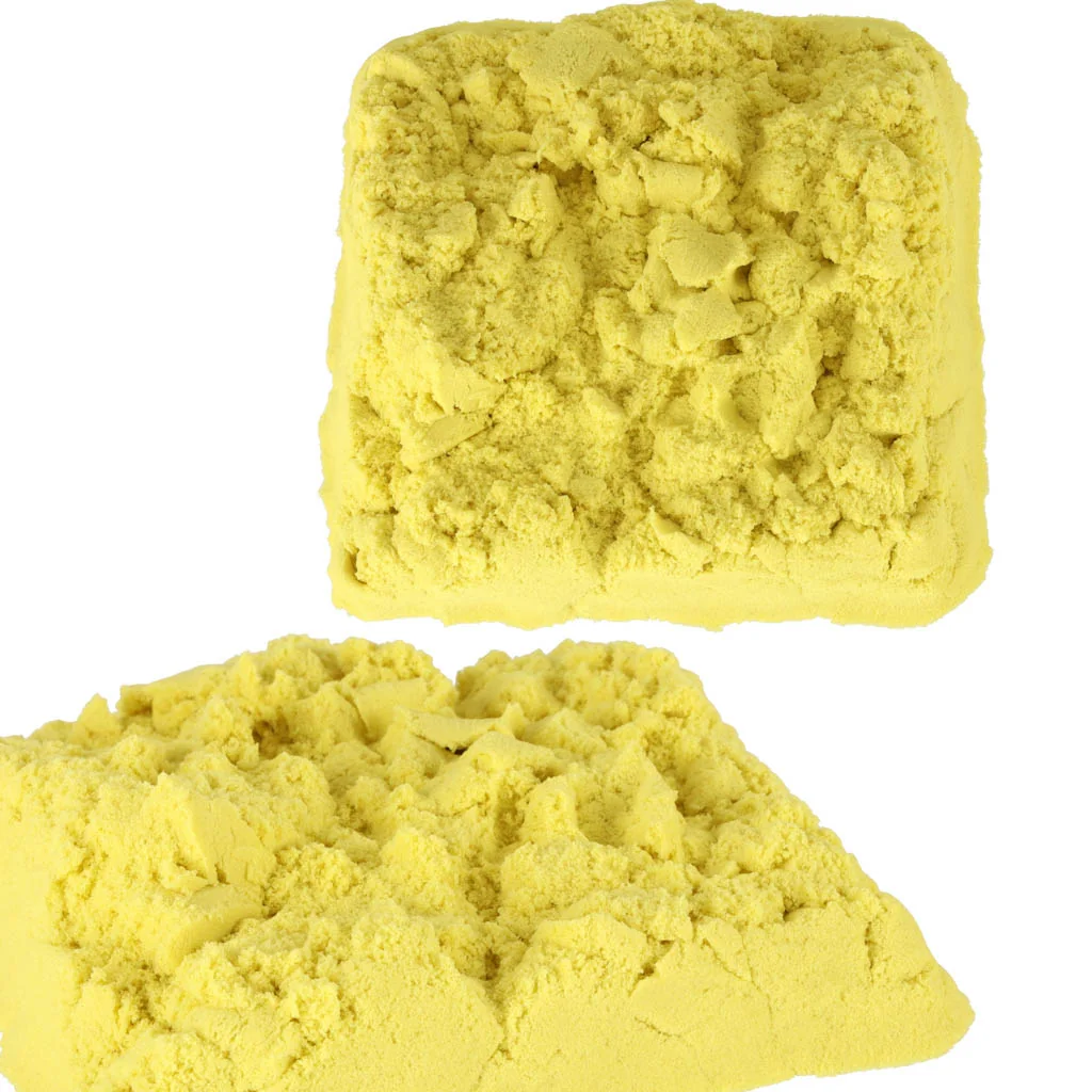 Kinetický piesok 1 kg – žltý, balenie v sáčku