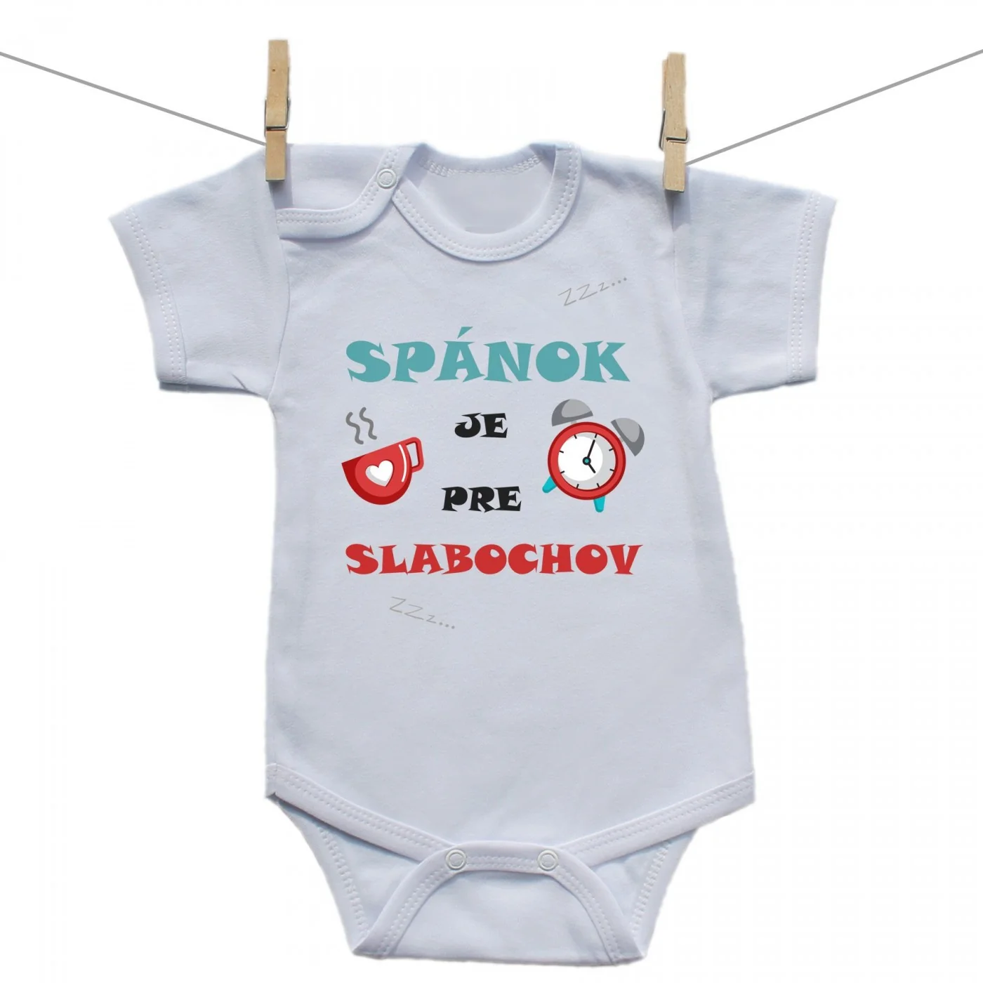 Boodyy Body s krátkym rukávom Spánok je pre slabochov Veľkosť: 74