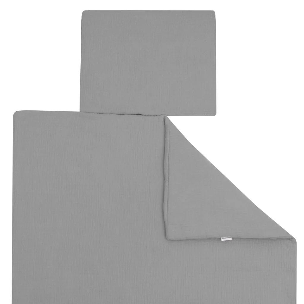 Mušelínový set s výplňou New Baby 80x70 cm sivý , 20C55571