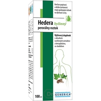 GENERICA Hedera bylinný perorálny roztok 1×100 ml, výživový doplnok