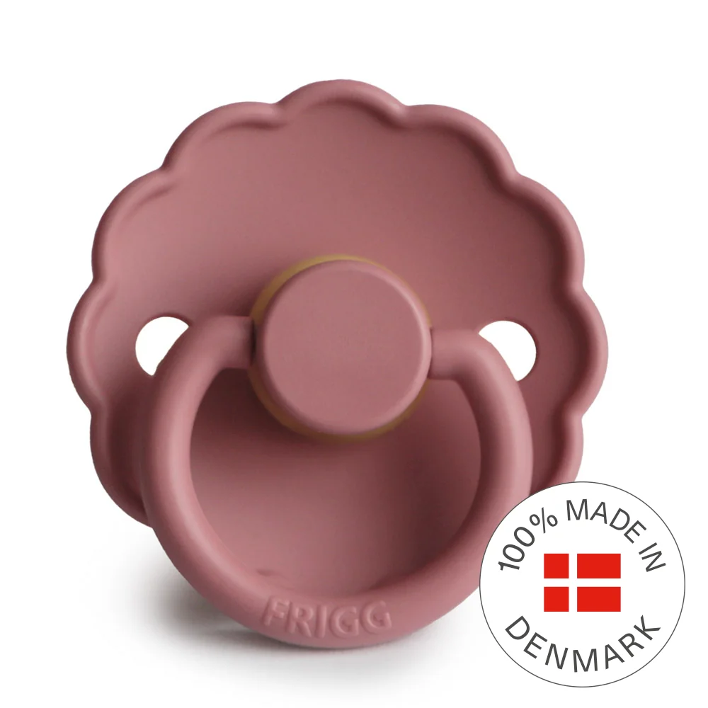 FRIGG Daisy kaučuk cumlík Dusty Rose, +6m 1×1 ks, cumlík