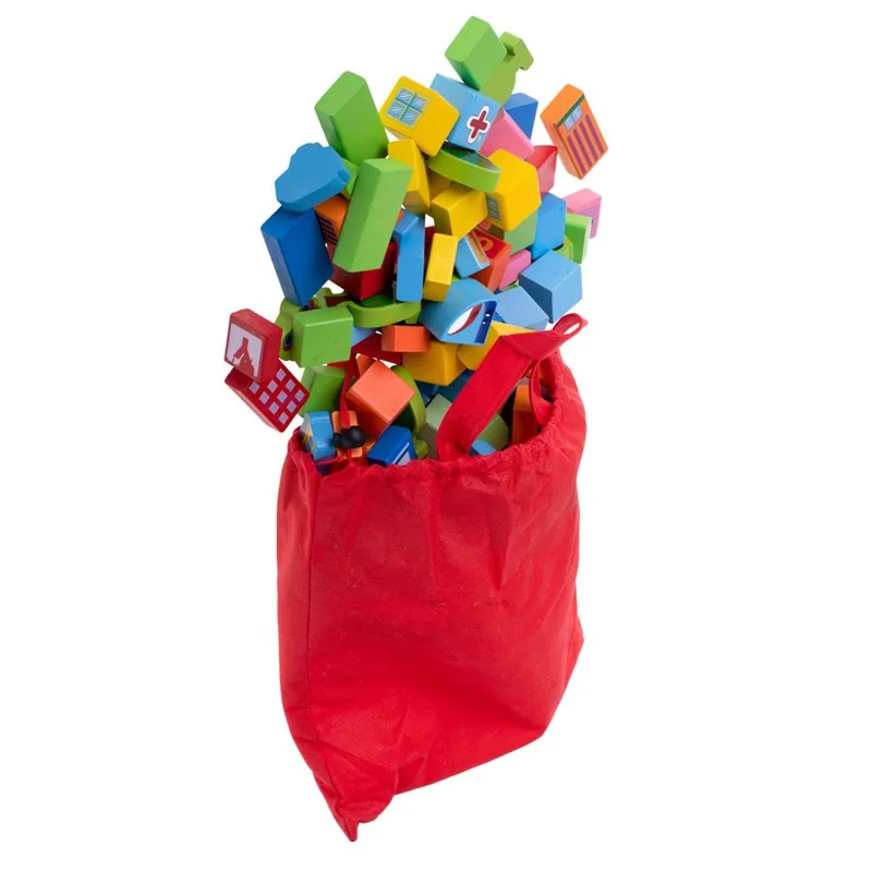 Pomôcka edukačná kocky drevené 100ks BEILALUNA-33
