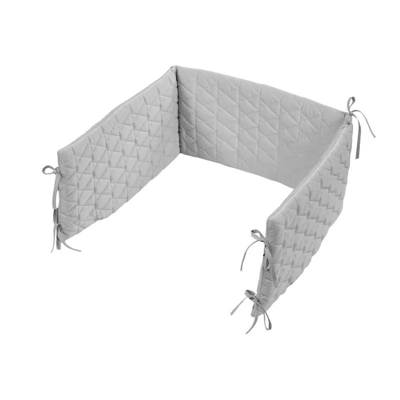 KLUPS Mantinel ochranný do postieľky Velvet Grey 1×1 ks, rozmer 180×30 cm