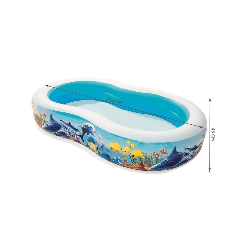 Bazén BESTWAY 54118 262x157x46cm morský svet
