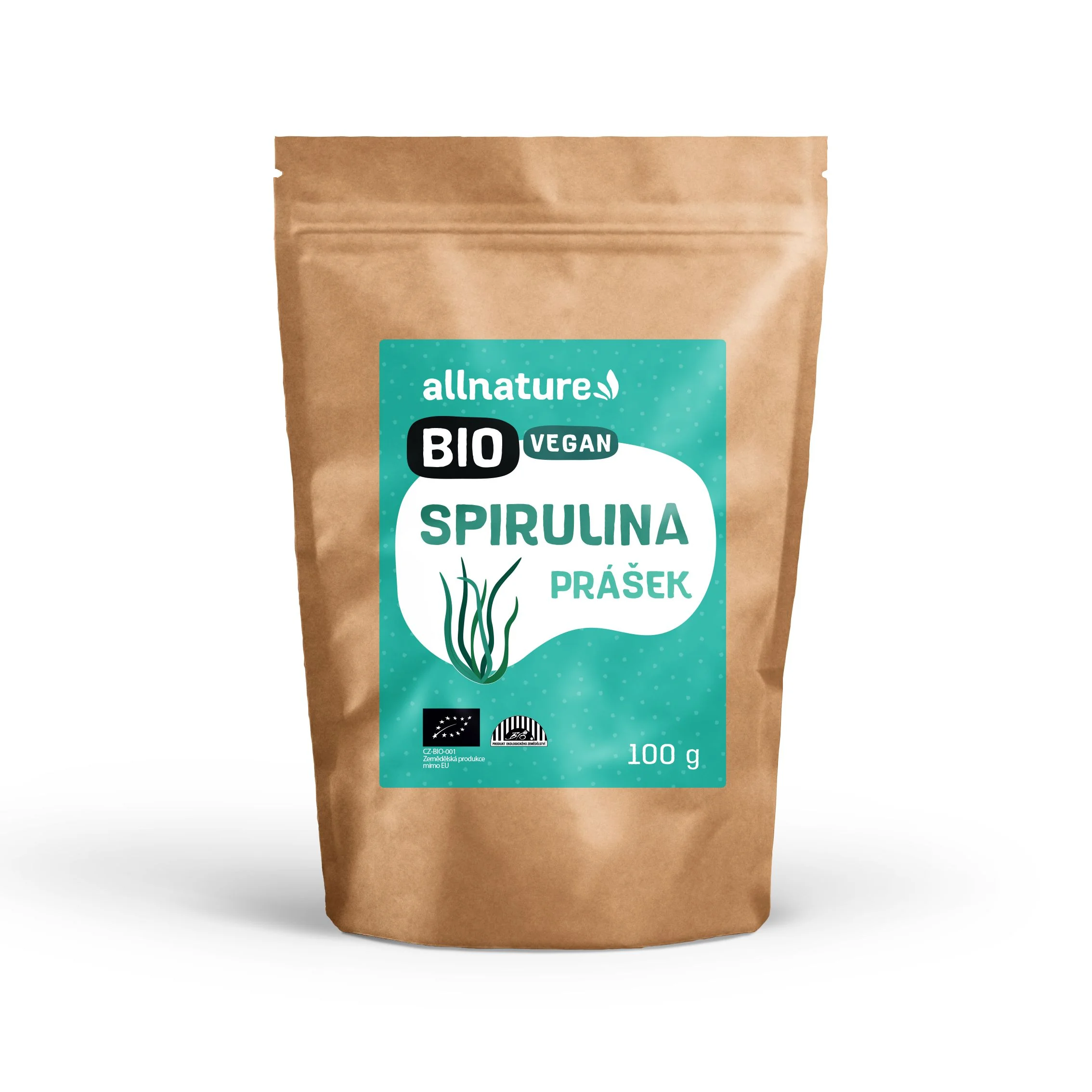 Allnature Spirulina Prášok Bio 100g 1×100 g, spirulina prášok