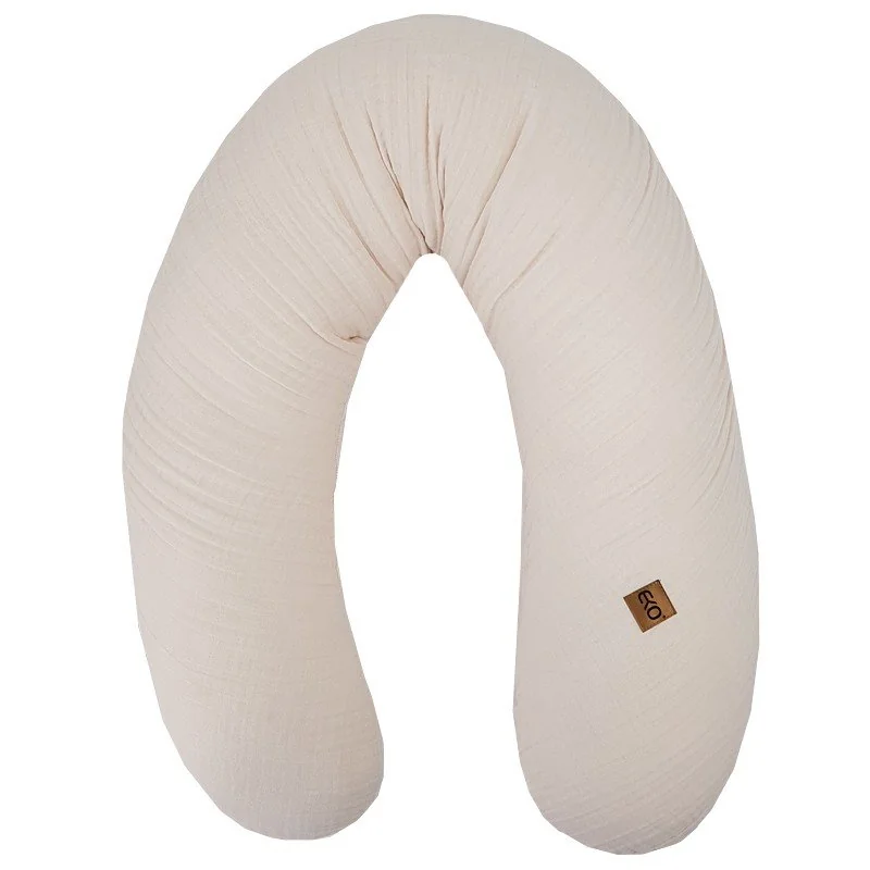 Vankúš na dojčenie mušelínový Beige 180 cm