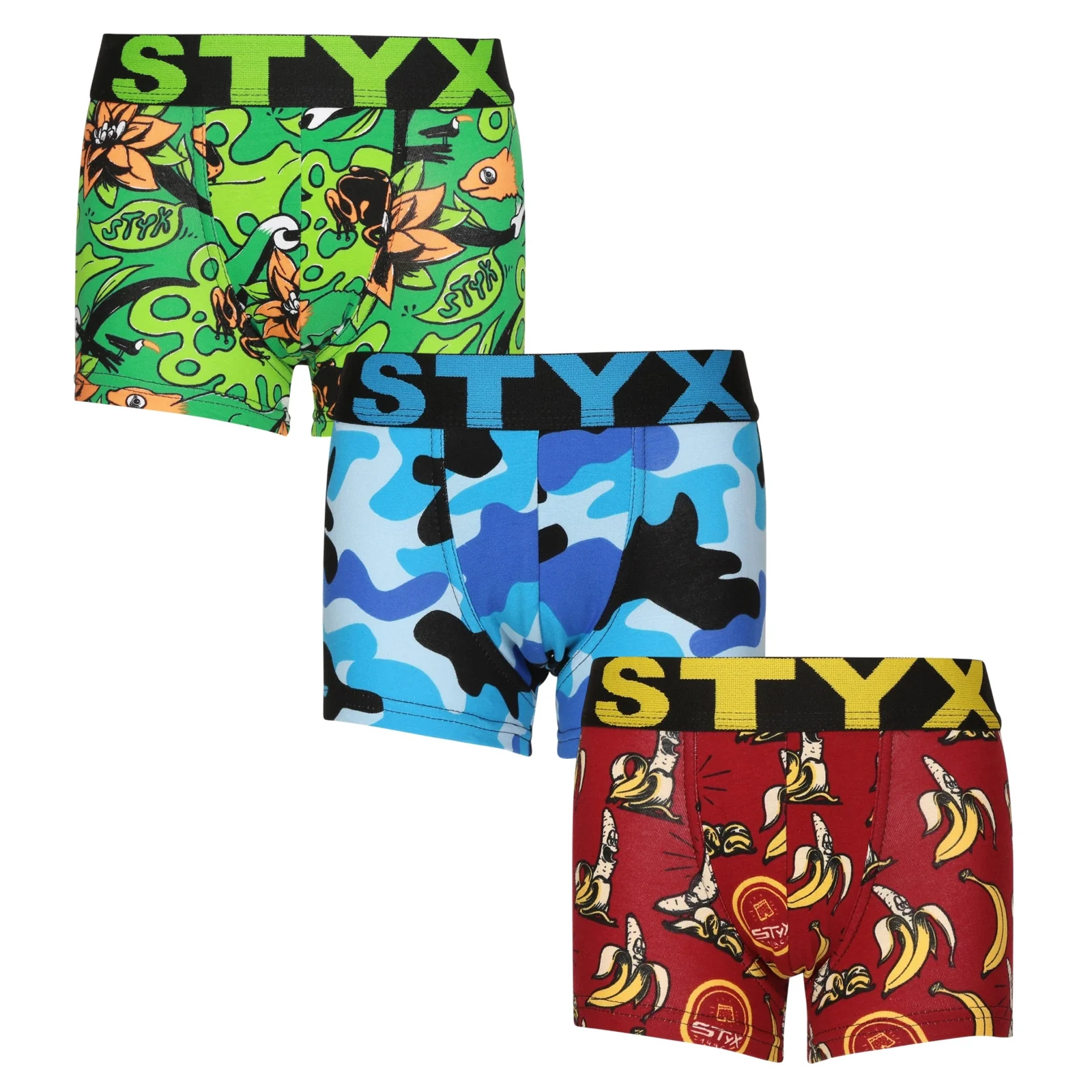 3PACK detské boxerky art  športová guma viacfarebné (3GJ13970) 6-8 rokov