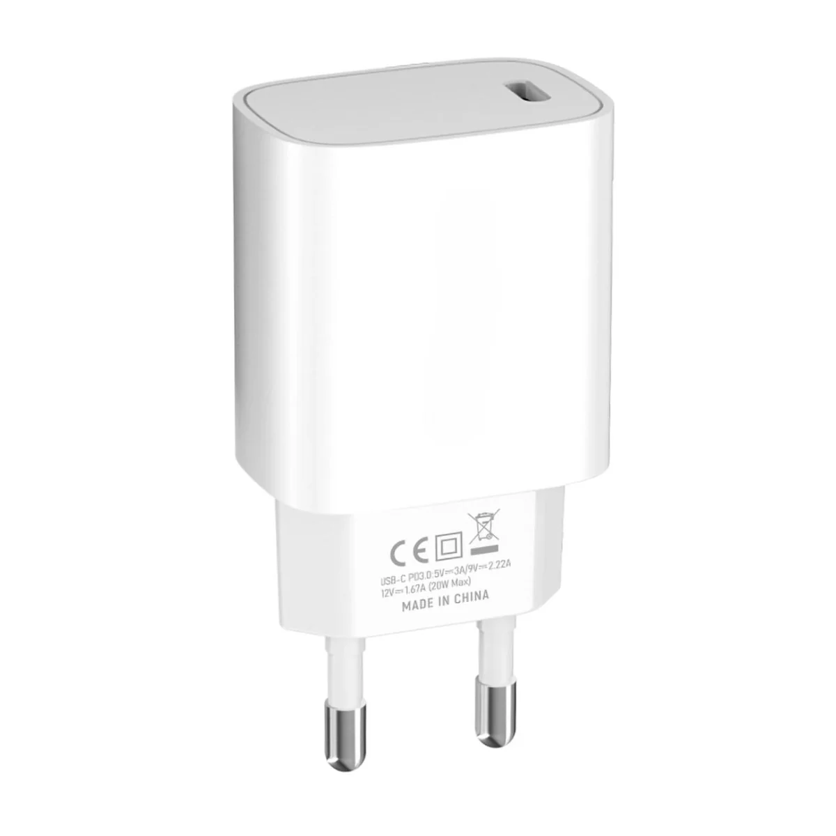 MG WGWCCW sieťová nabíjačka USB-C 20W, biela 