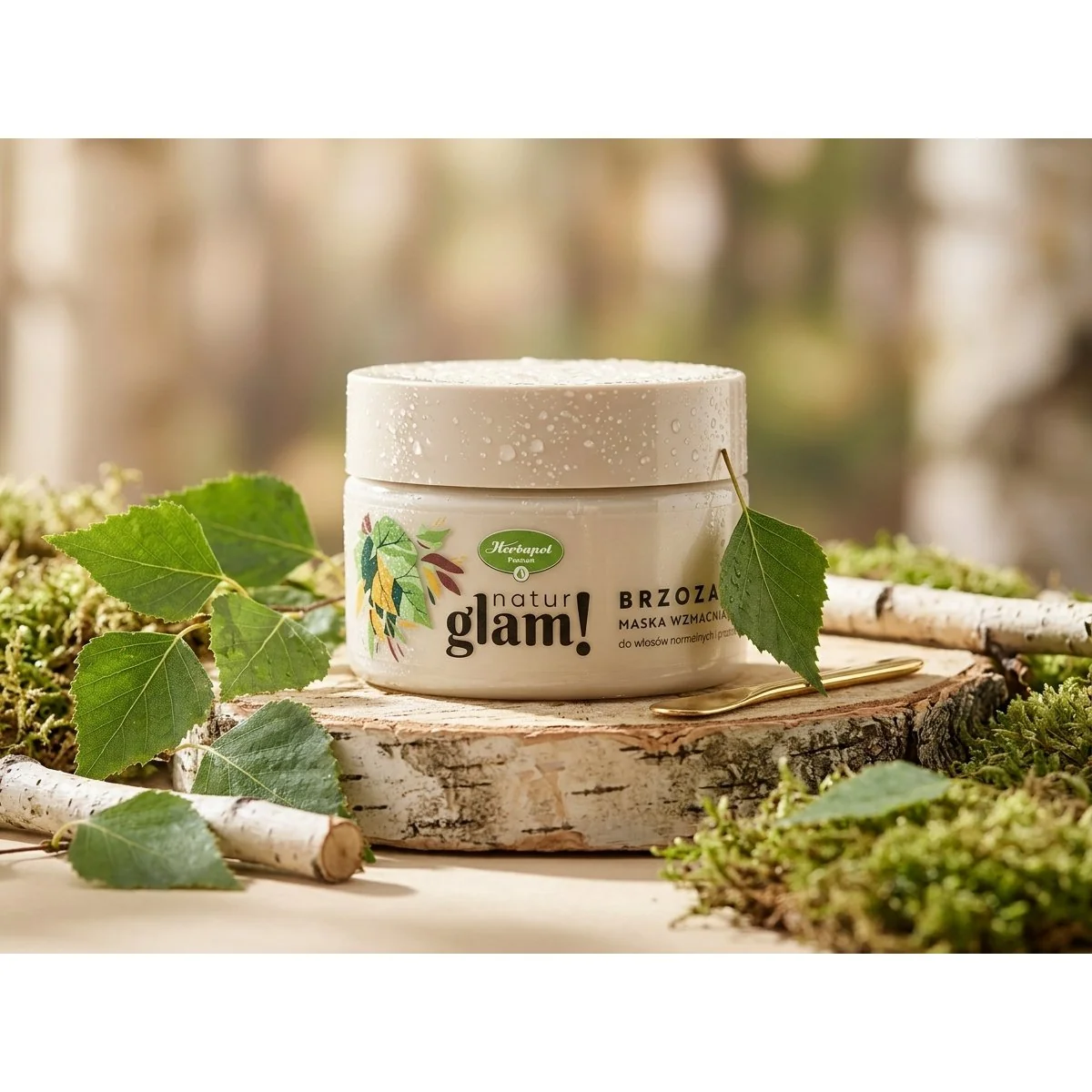 NaturGlam Brezová maska na vlasy 300 ml normálne a mastiace sa