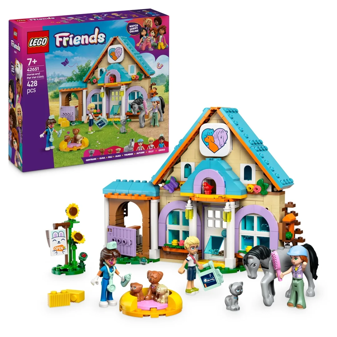 LEGO® Friends 42651 Veterinárna klinika pre kone a domáce zvieratá