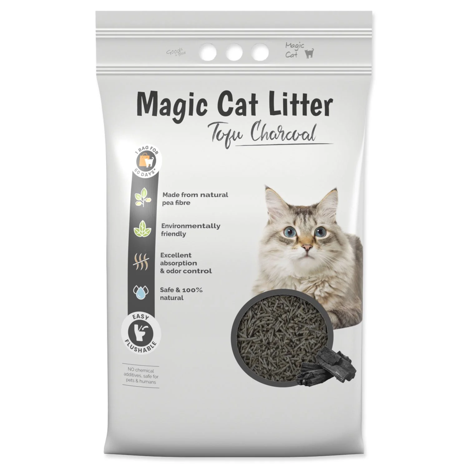 Stelivo Litter Tofu drevené uhlie 12l 12l