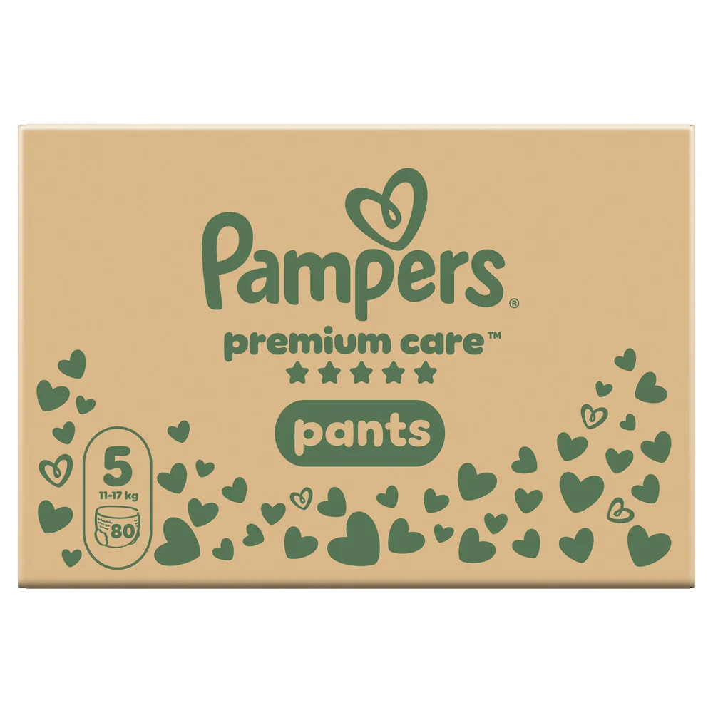 Pampers Premium Care Pants plienkové nohavičky veľkosť 5,11kg-17kg 80 ks