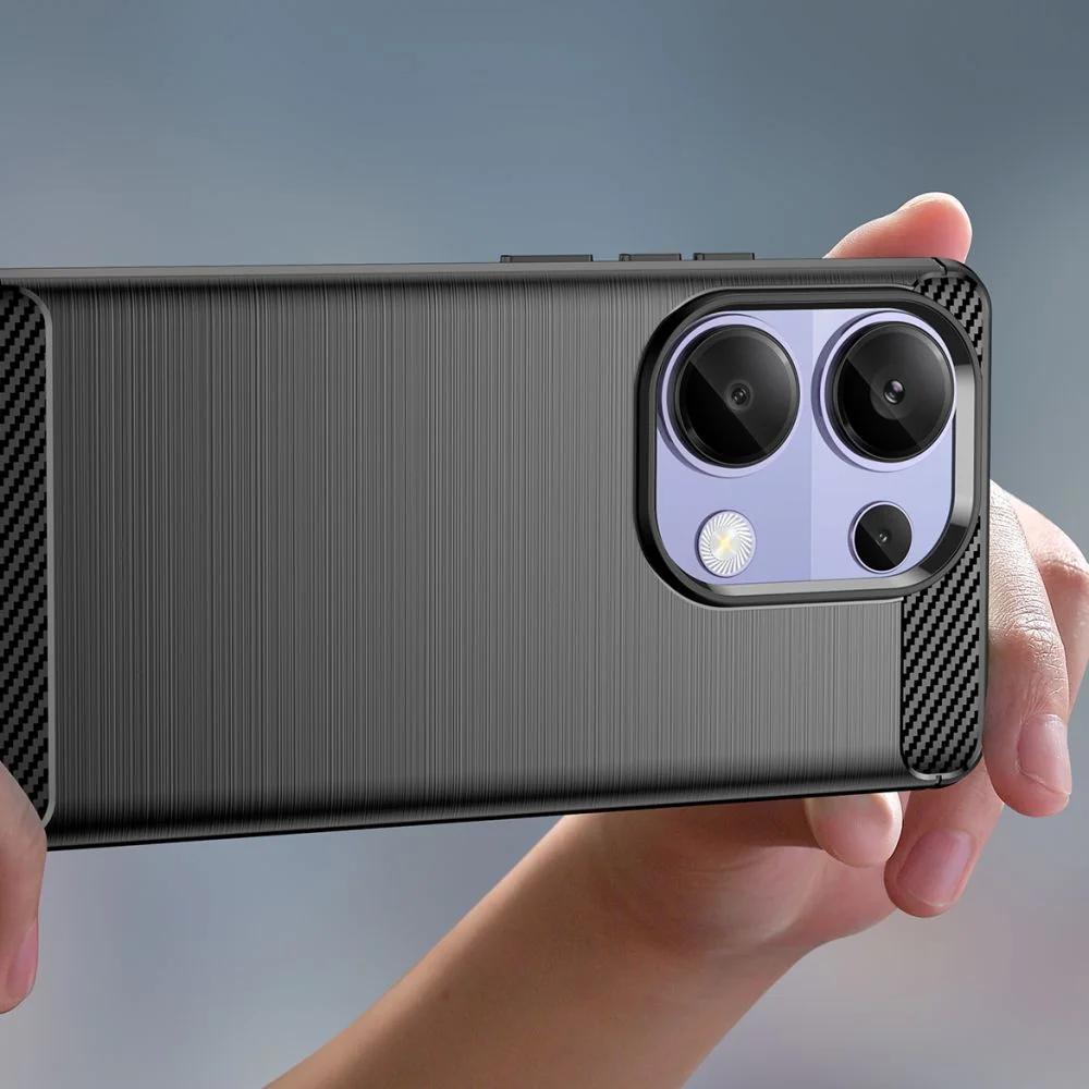 Tech-Protect Carbon kryt na Xiaomi Redmi Note 13 Pro 4G čierny