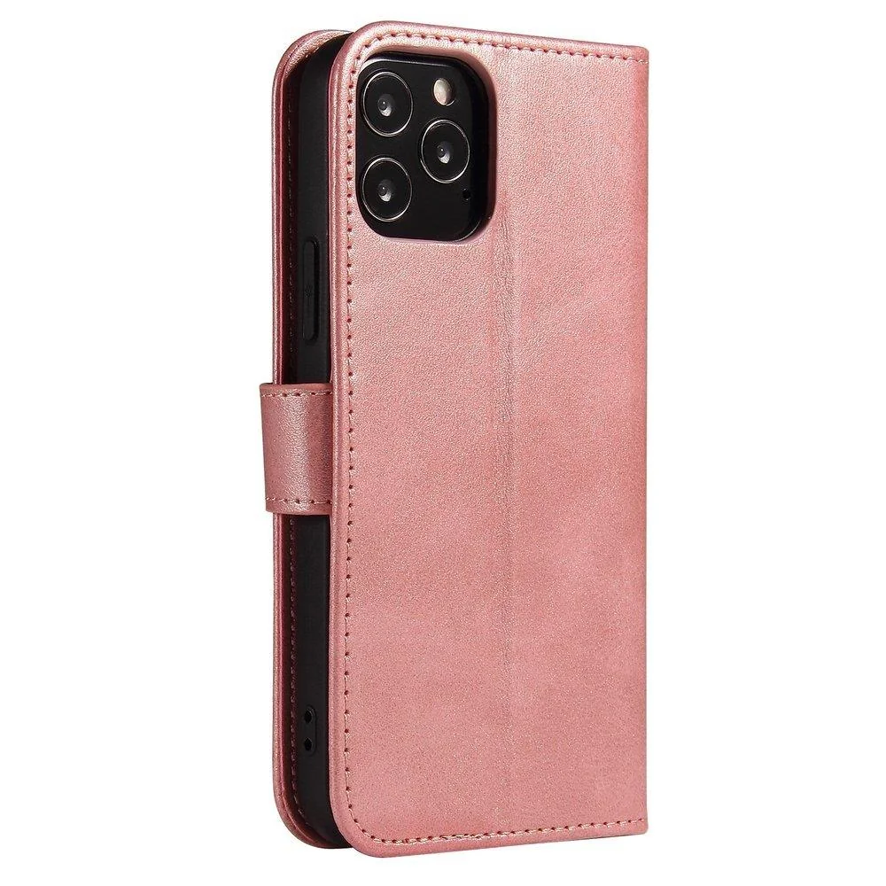 MG Magnet knižkové kožené puzdro na Samsung Galaxy A42 5G, ružové