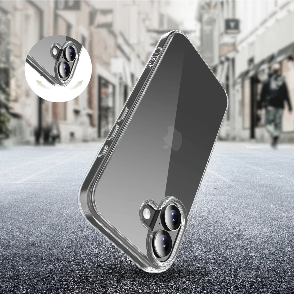 Tech-Protect FlexAir Hybrid kryt na iPhone 17, priesvitný