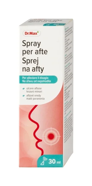 Dr. Max Sprej na afty 1×30 ml, sprej na afty a malé poranenia v ústnej dutine