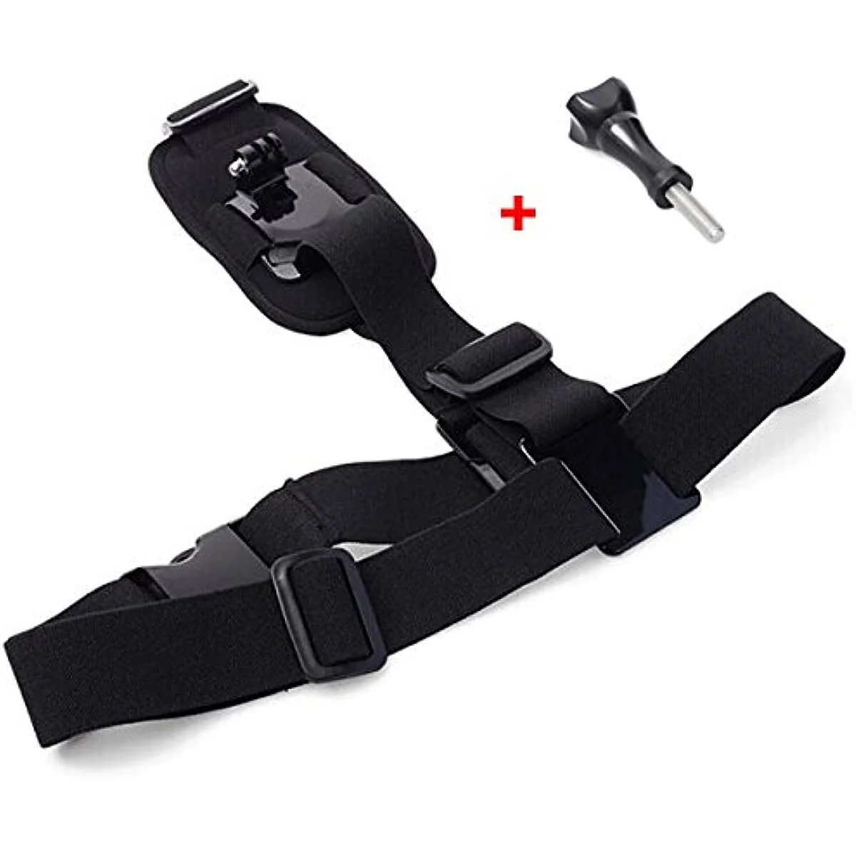 MG Shoulder Strap ramenný popruh s držiakom na športové kamery, čierny
