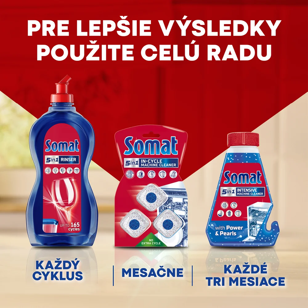 Somat Excellence 5v1 kapsuly do umývačky 1×65 ks, kapsuly do umývačky