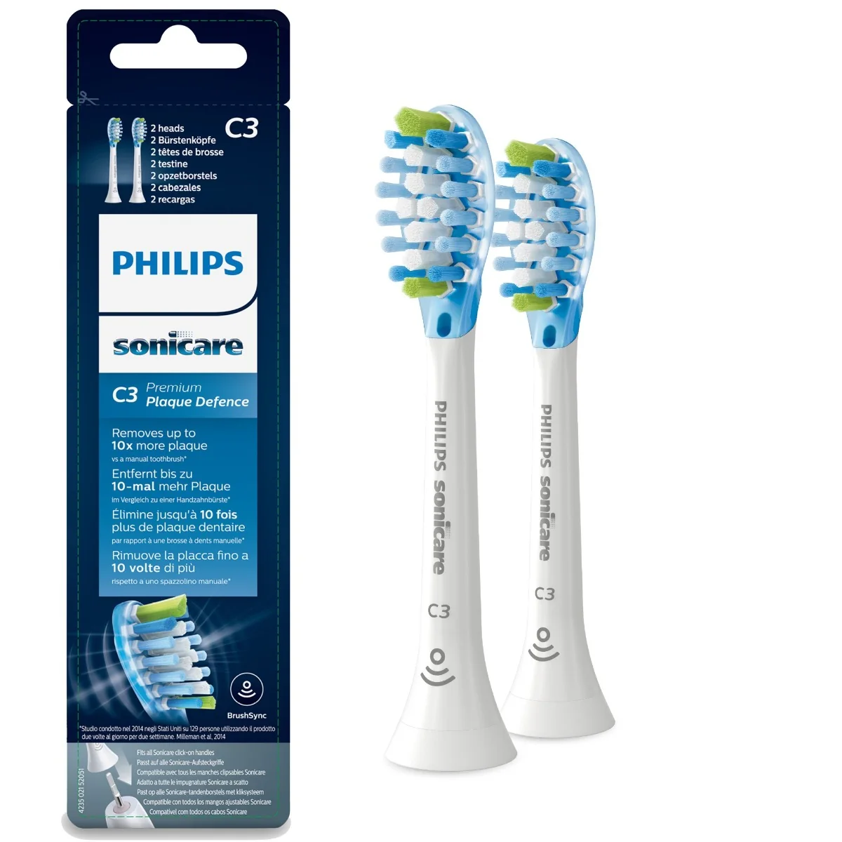Philips Sonicare Premium Plaque Defense HX9042/17 1×2 ks, náhradné hlavice