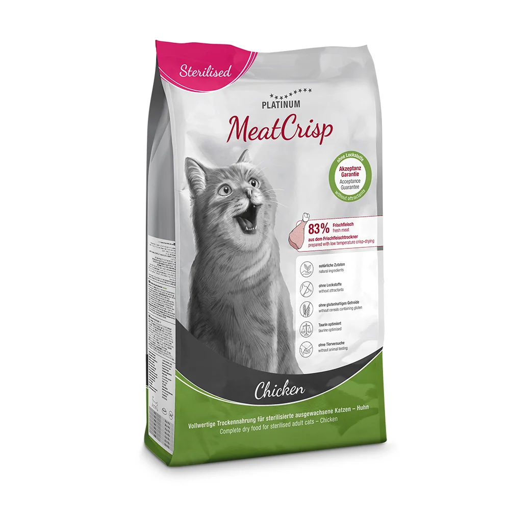 MeatCrisp Sterilised Chicken - Kuracie pre kastrované mačky 3 kg