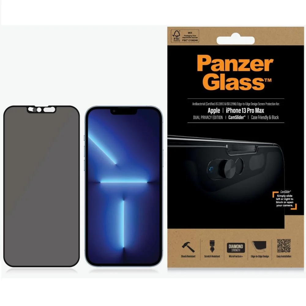 Tvrdené sklo Case Friendly Privacy CamSlider AB pre iPhone 13 Pro Max 1 x 1 kus, ochrana displeja