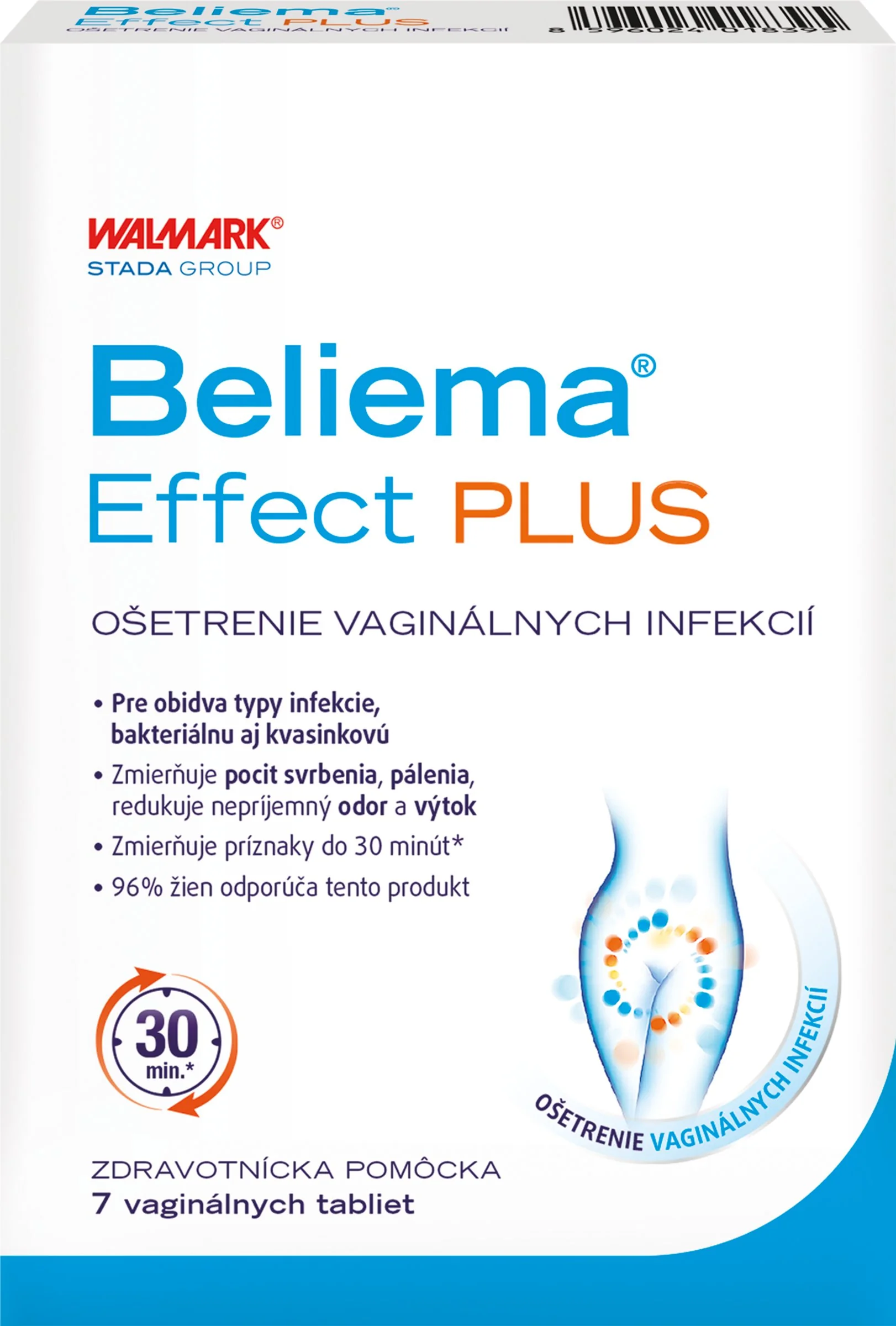Idelyn Beliema Effect PLUS 1×7 ks, vaginálne tablety