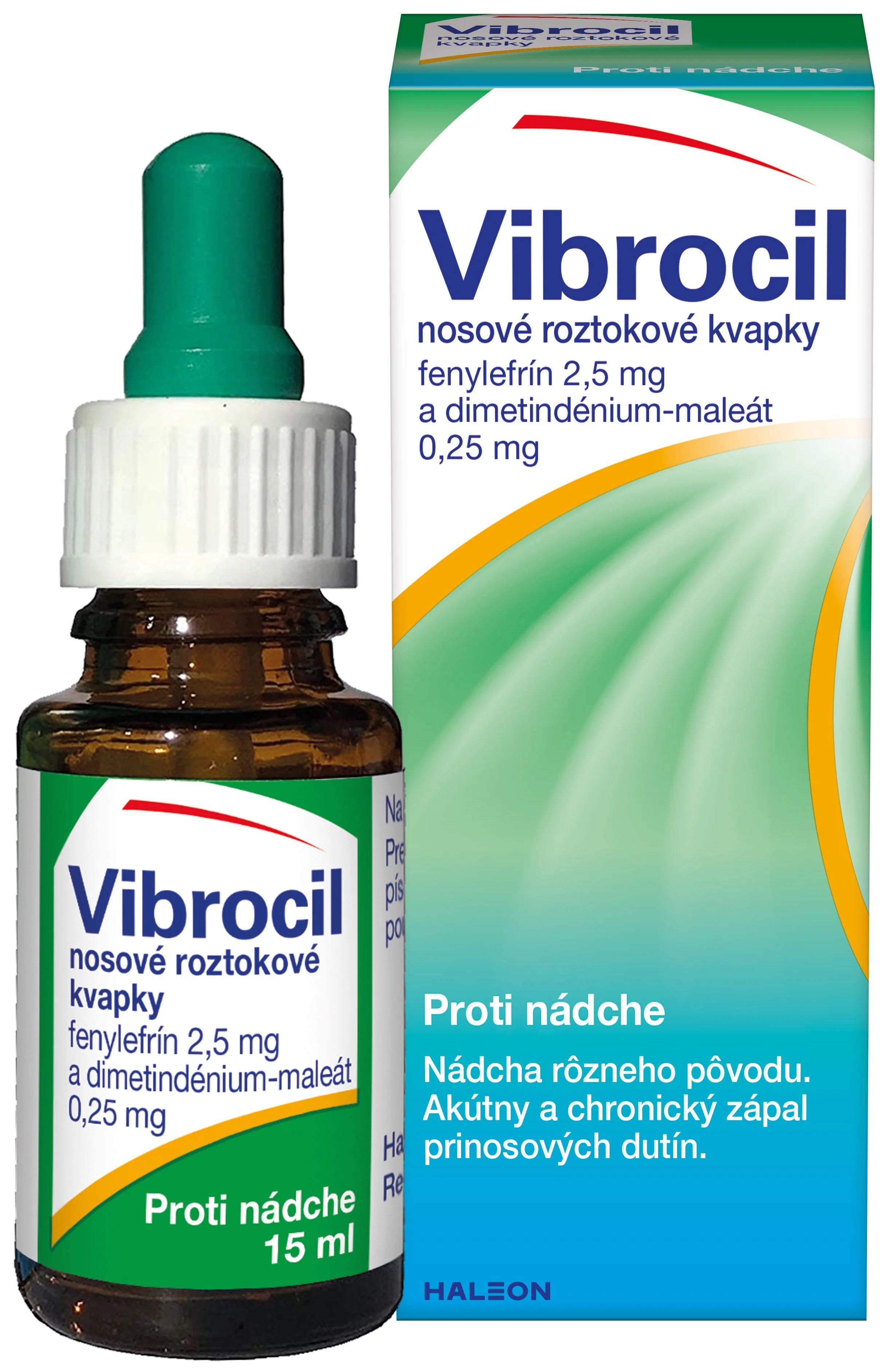 Vibrocil nosové kvapky 1x15 ml, nosové kvapky na alergickú nádchu