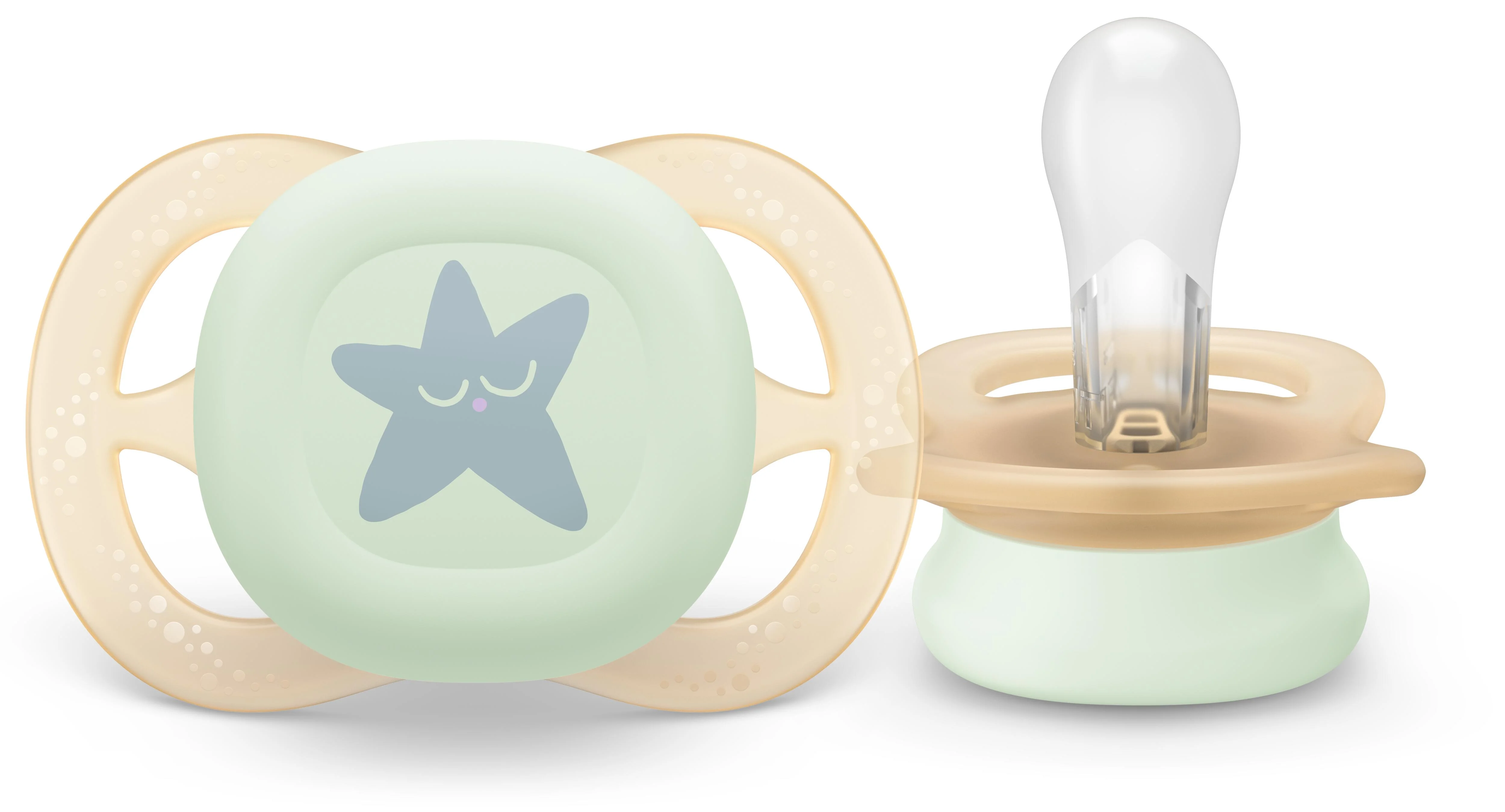 Philips AVENT - Cumlík Ultrastart s obrázkom SCF075/17, nočný 0-2 m, dievča 2 ks