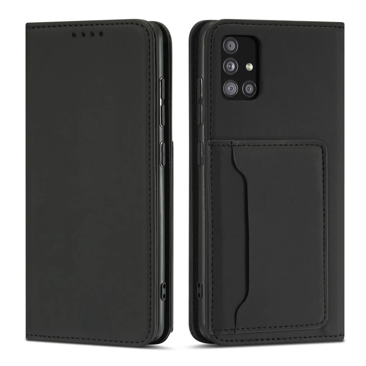 MG Magnet Card knižkové kožené puzdro na Samsung Galaxy A53 5G, čierne