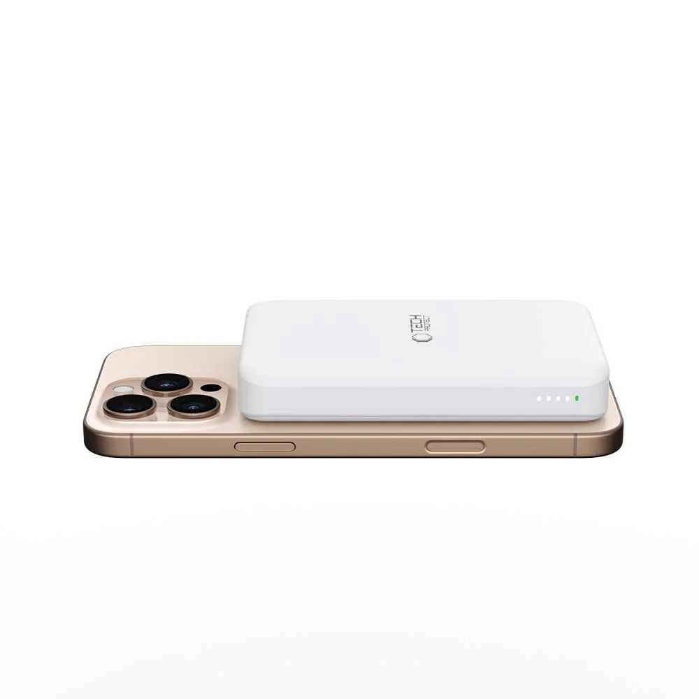 Tech-Protect PB24 LifeMag MagSafe Power Bank 10000mAh, biely