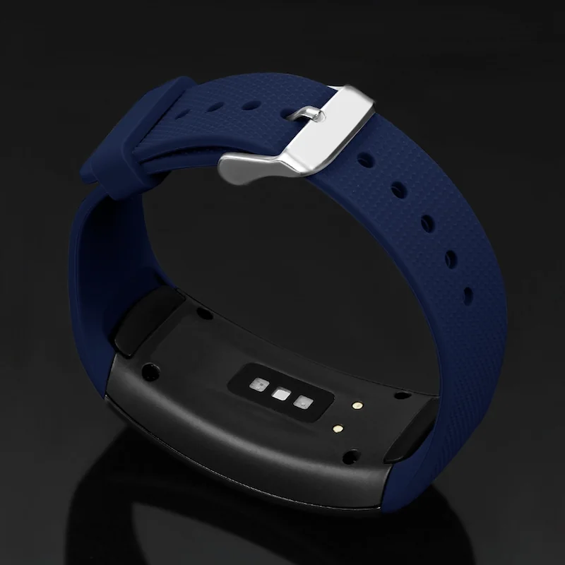 BStrap Silicone Land remienok na Samsung Gear Fit 2 dark blue