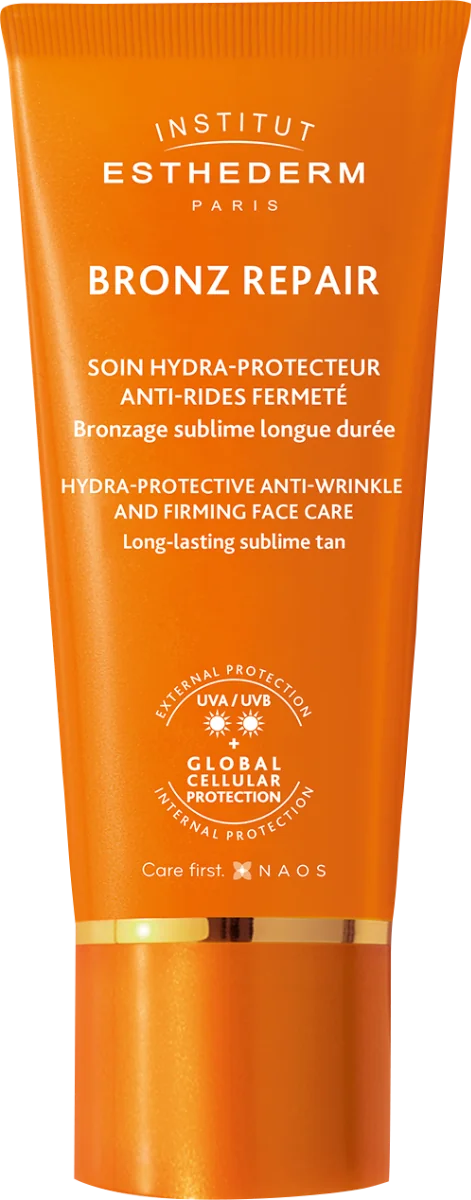INSTITUT ESTHEDERM BRONZ REPAIR Protivráskový opaľovací krém (na tvár) pre mierne slnko 50 ml 1×50 ml, krém