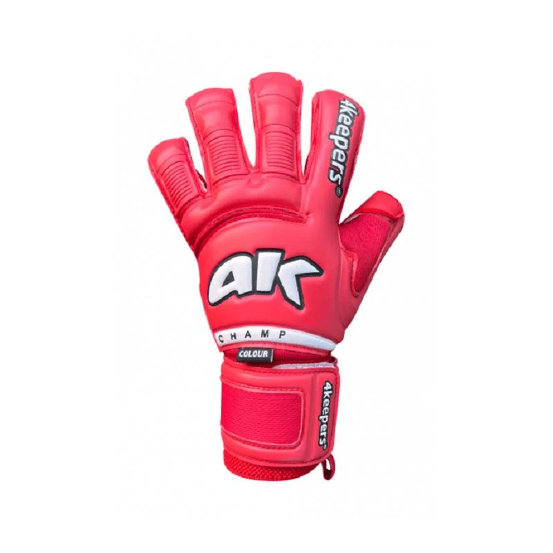 4keepers Champ Color Red VI RF2G Futbalové brankárske rukavice, červené, 9,5