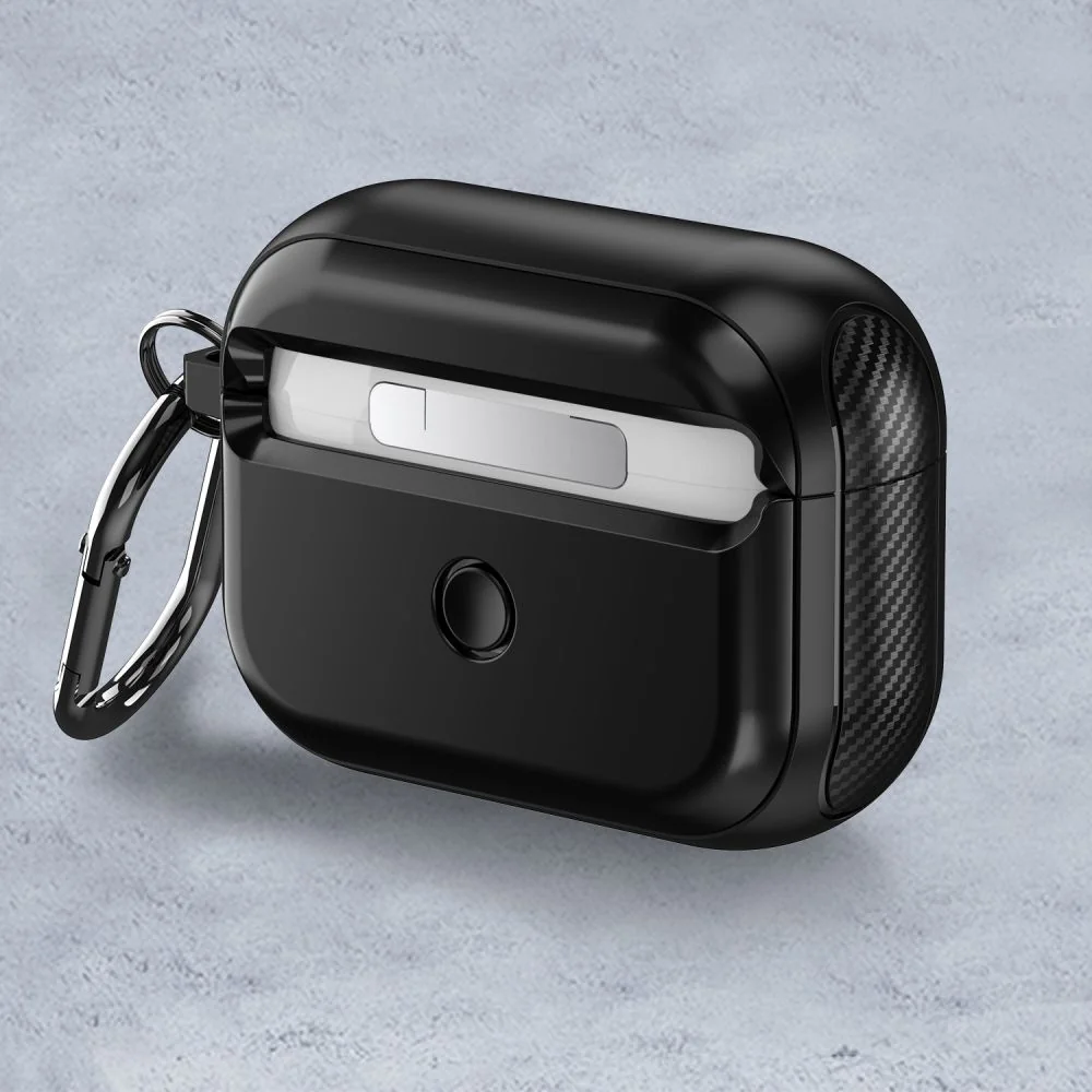 Tech-Protect Defender Magsafe puzdro na Apple Airpods Pro 1 / 2, čierne e