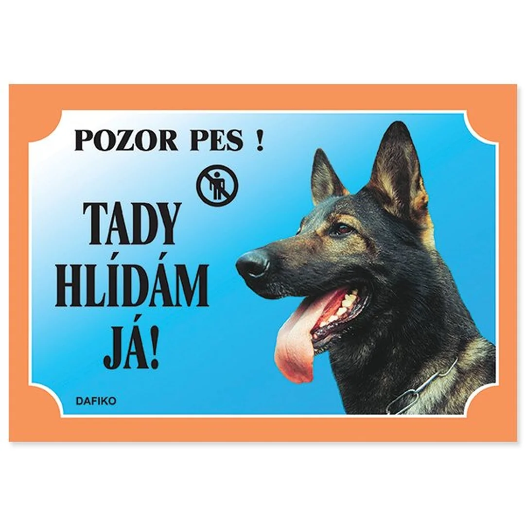 Tabuľka Dafiko nemecký ovčiak vlkošedý