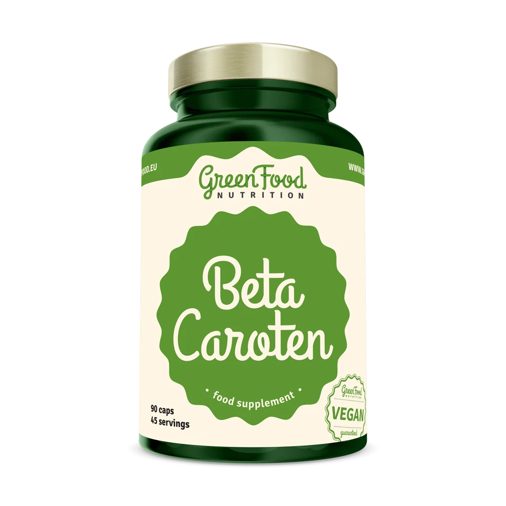 GreenFood Nutrition Beta Caroten 90cps 1×90 cps, výživový doplnok