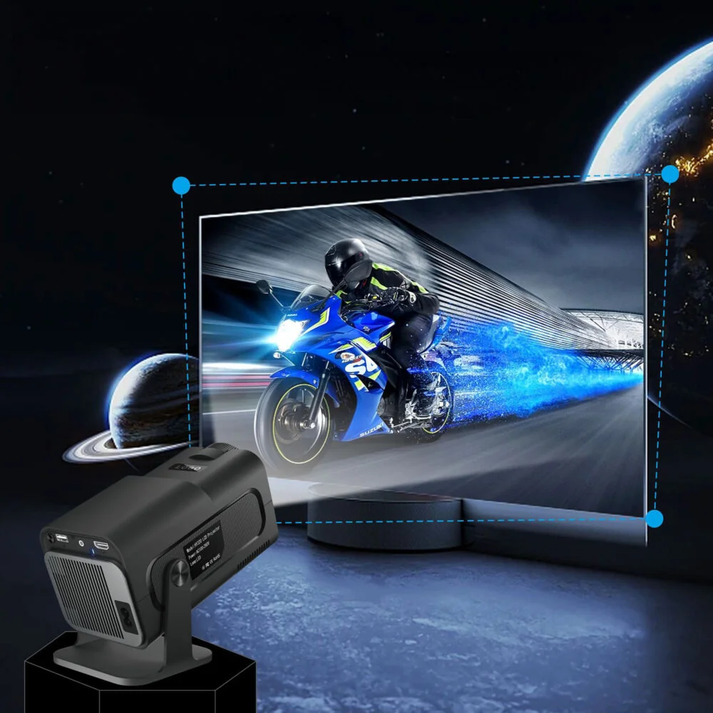 MG HY300 TV smart projektor WiFi Full HD, čierny