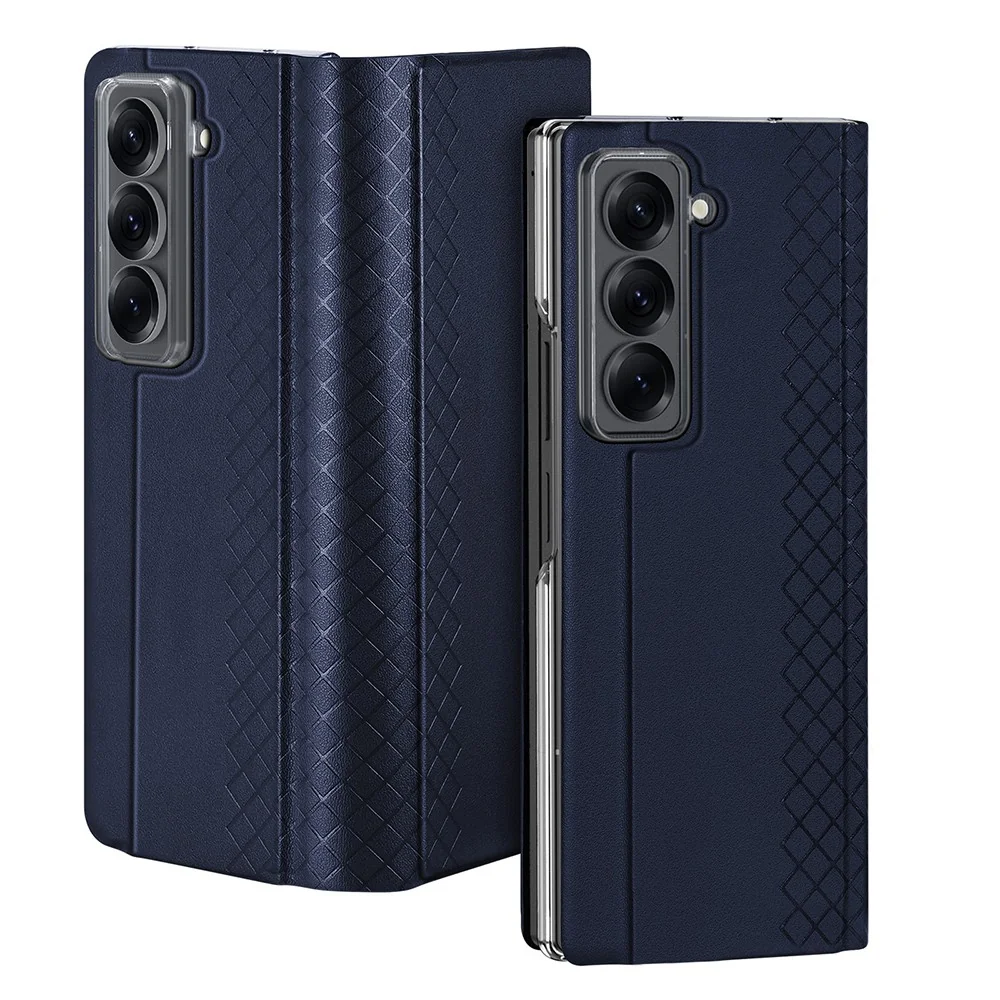 Knížkové puzdro pre Samsung Galaxy Z Fold SE, Modrá Magnetické zatváranie, skladací stojan
