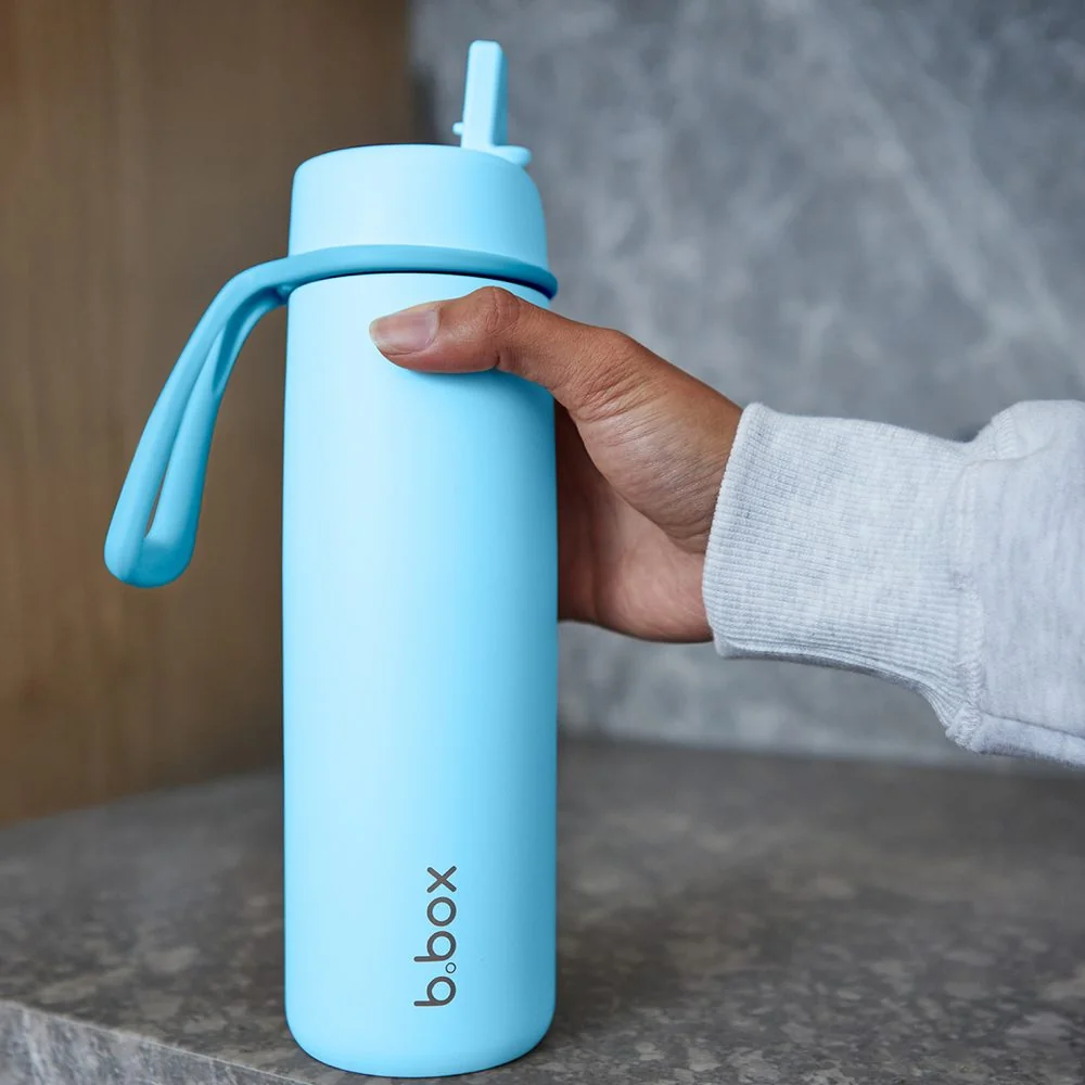 Nerezová termofľaša so slamkou 690 ml lagoon, nerezová oceľ