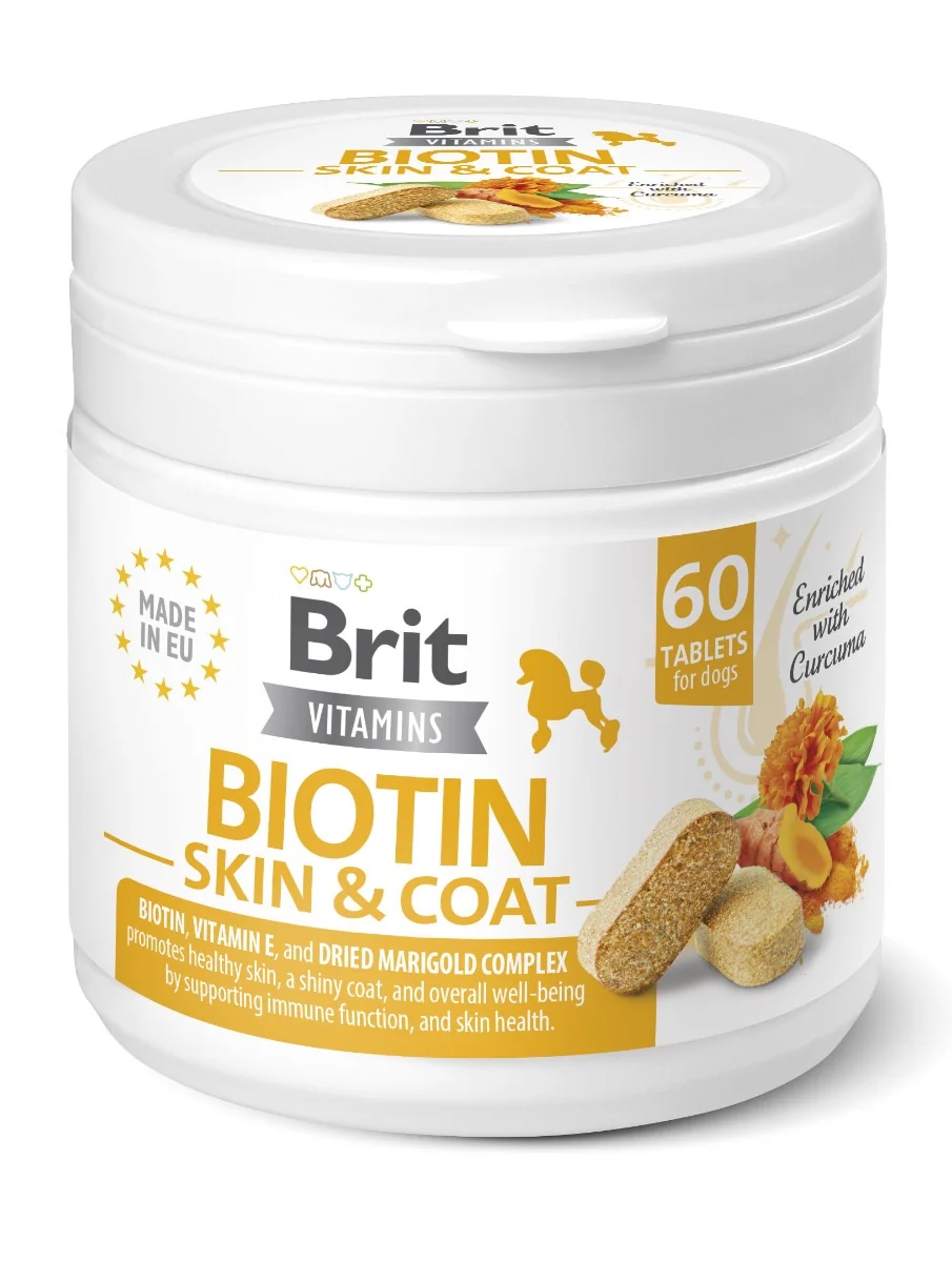 Brit Vitamins Biotin Skin & Coat Care 60 tbl