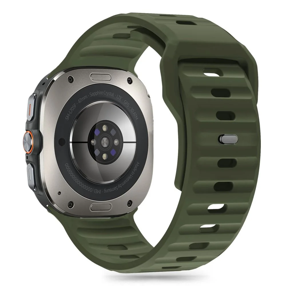 Tech-Protect Silicone Line remienok na Samsung Galaxy Watch Ultra 47mm , olive green