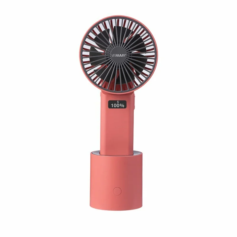 VITAMMY Dream Roto fan USB mini stolný ventilátor s otočnou základňou červená