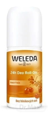 WELEDA Rakytník 24h Deo Roll-on 1×50 ml, bez hliníkových solí
