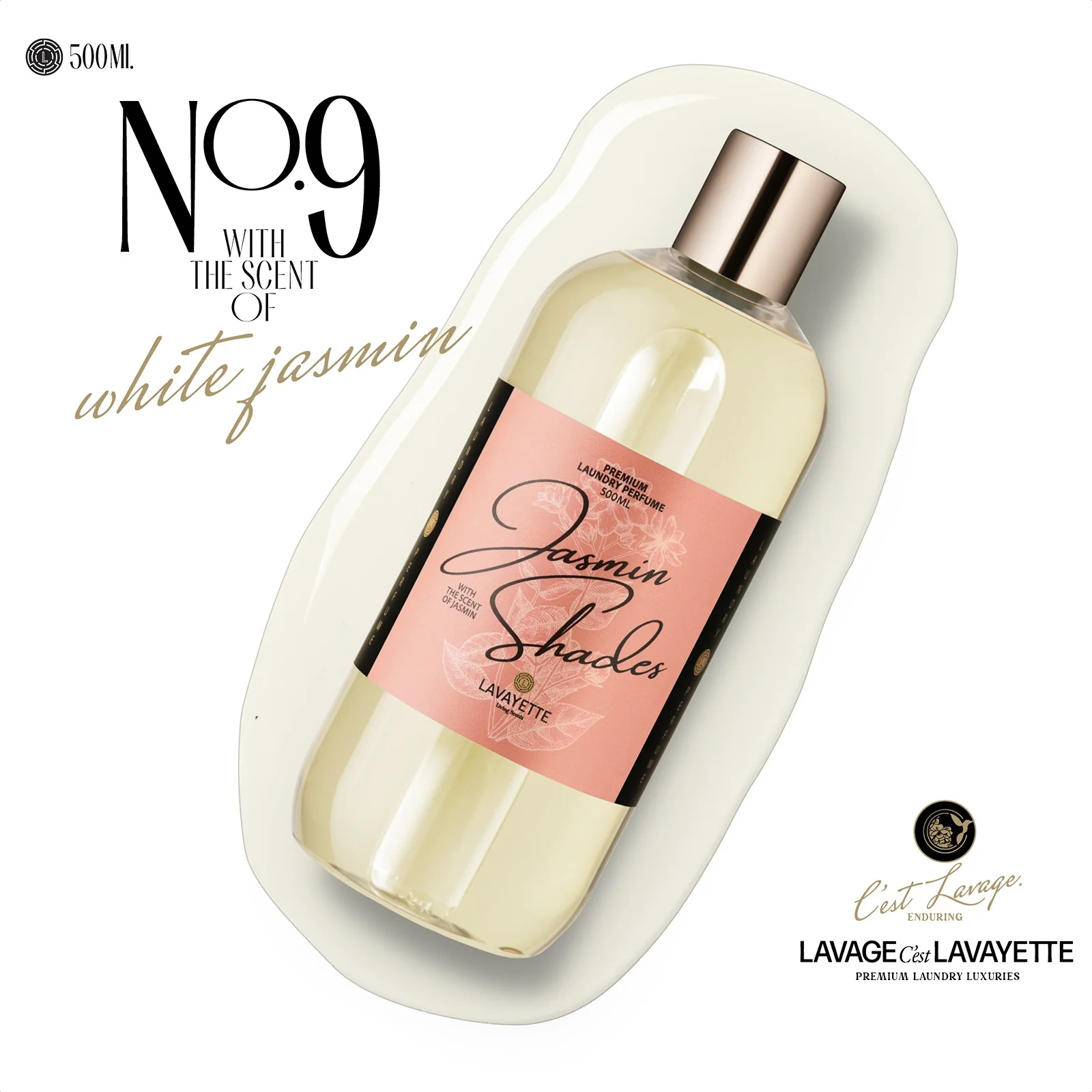 Parfum do prania Jasmin Shades 09 s vôňou jazmínu - 500ml