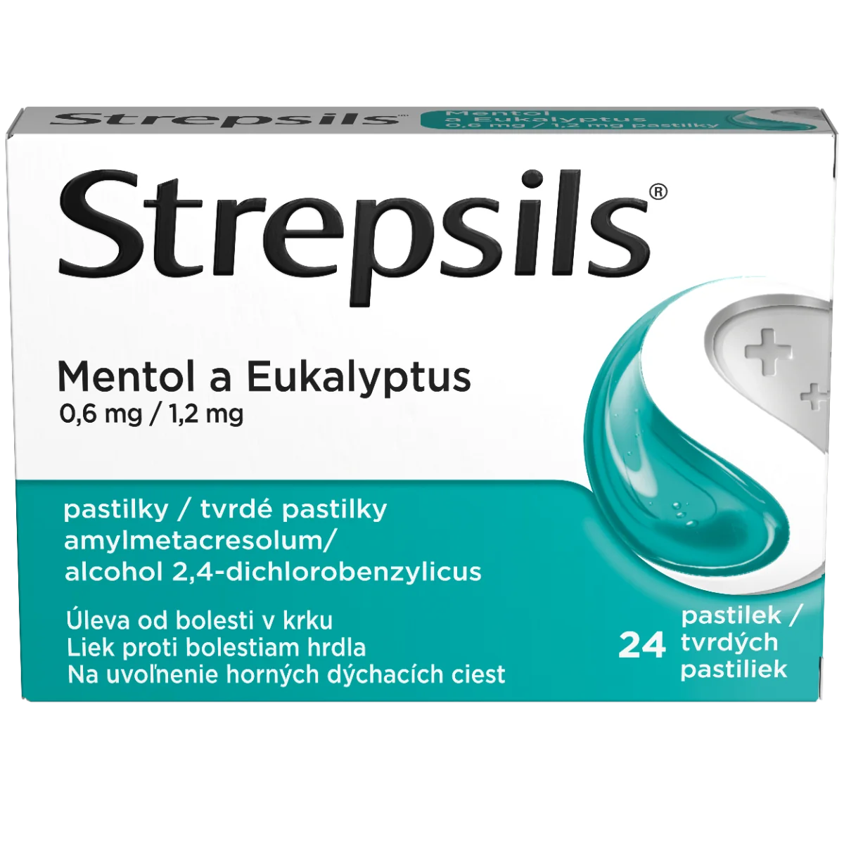 Strepsils Mentol a Eukalyptus 2×12 ks, liek