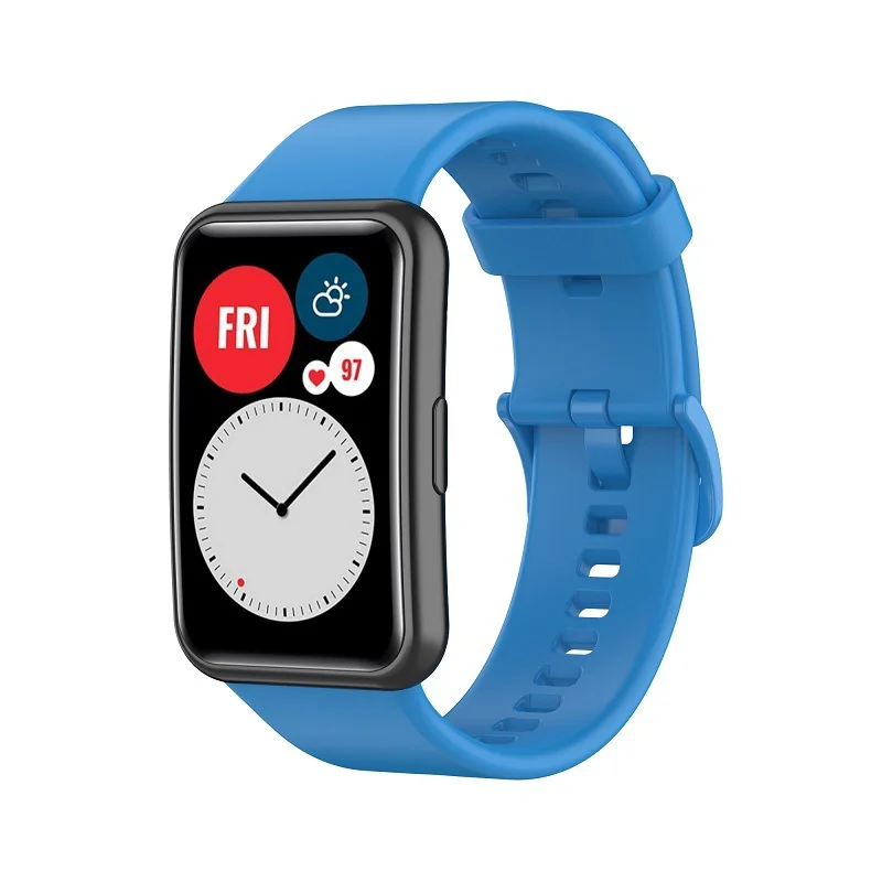 BStrap Silicone remienok na Huawei Watch Fit blue